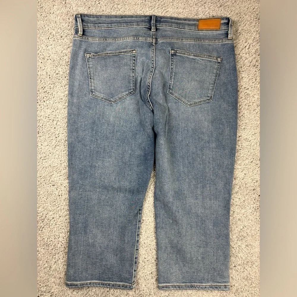 S. Oliver Jeans Womens 16 Slim Fit Betsy Light Wash Casual Pedal Pushers Capri - Picture 5 of 5